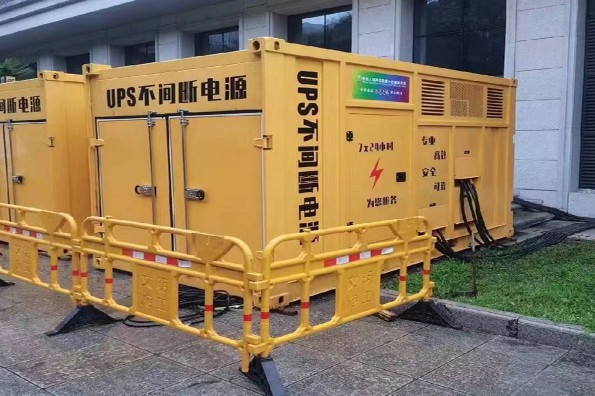 公安发电机租赁施工现场